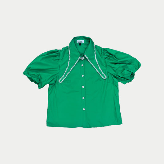 Kelly Green Blouse